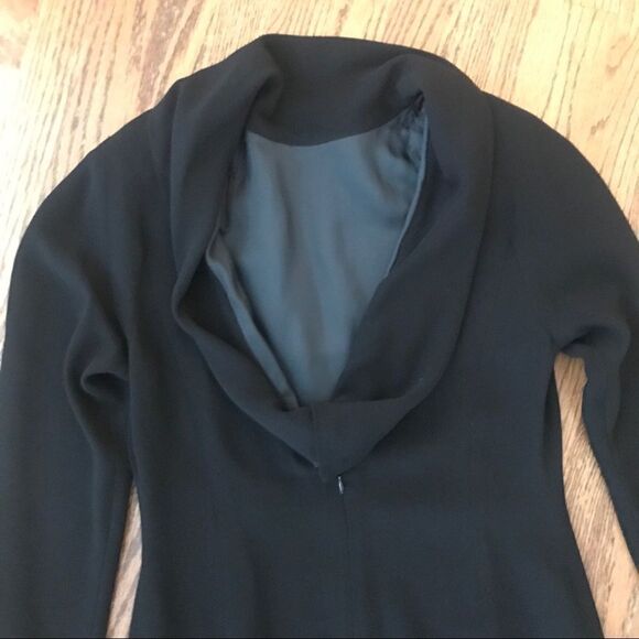 Vtg 1990s scoop back open fitted LBD 10 Dress - Picture 6 of 6